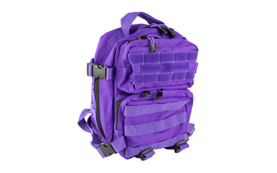 NcSTAR CVEDP3056PR Purple VISM Every Day Backpack, 396 Cu In, MOLLE Webbing, Hook & Loop Top Section
