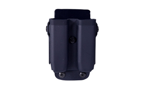 High Speed Gear Uniform Line, Twin Mag Pouch, Size 1, Black, Fits MOLLE or Belt, Kydex, Universal Clip Mount 42P102BK