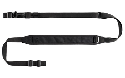 Edgar Sherman Design 2-Point Padded Combat Rifle Sling, 1" Matte Black, 20+ In. of Adjustment, No Hardware ESD-PAD-SL-BLK