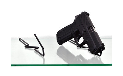 Gun Storage Solutions Handgun Back Kikstands, Vinyl Coated, Fits Guns As Small As .22 Caliber, 1 Per Stand, Free Standing BKIK10