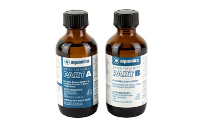 Aquamira Water Treatment Drops, 2 oz, Glass Bottles, Treats Up to 60 Gallons of Water 67204