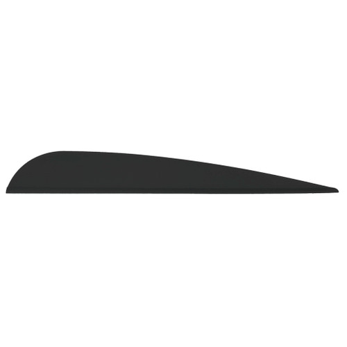AAE Elite Plastifletch Vanes Black 3.875 in. 100 pk.