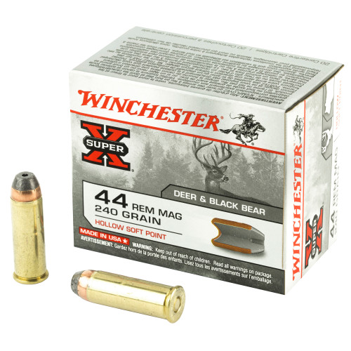 Winchester .44 Magnum SUPER-X 240 grain Hollow Soft Point ammunition