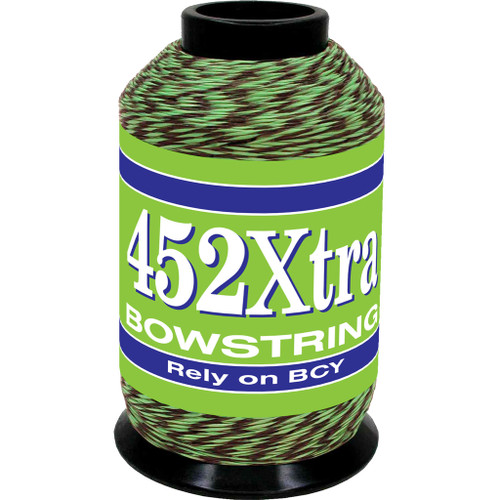 BCY 452Xtra Bowstring Strand Material Green/Black Quarter Pound