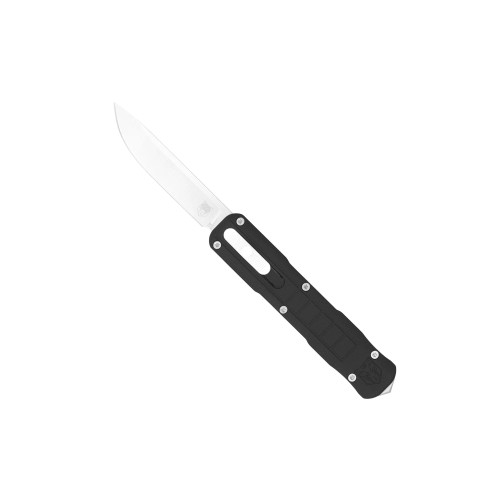 CobraTec Special Edition Small Raptor OTF Knife Black Non-Serrated Drop
