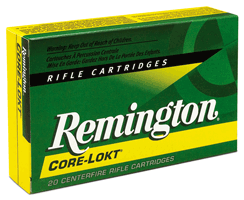 Remington 7mm RUM Core-Lokt Short Action 150 grain Pointed Soft Point ammunition