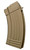 Global Ordnance 7.62x39mm 20rd Fully Ribbed AK-47 FDE Steel Magazine
