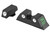 Meprolight USA 102243201 Tru-Dot Sight Set Green Tritium Front/Yellow Tritium White Rear Sight Compatible w/Glock 17/17L/19/22/23