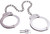 Uzi Accessories UZIHCLEG Silver Leg Iron Restraint Cuffs with 2 Keys