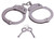 Uzi Accessories Silver Chain Handcuffs Nickel Plated Steel with 2 Keys