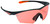 Beretta USA OC031A2354039FUNI Clash Shooting Glasses Scarlet Lens Black with Orange Accents Frame