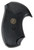 Pachmayr 03252 Compact Grip Checkered Black Rubber with Finger Grooves for S&W J Frame with Round Butt