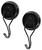 Lockdown 1215354 Magnetic Hook Black Steel Holds 20 lbs 2 Pack