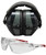 Champion Targets 40622 Eyes & Ears Combo 26 dB Over the Head Passive Muff & Shooting Glasses Black/Gray