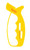 Smiths Products JIFFS 10-Second Knife Scissor Sharpener Fine/Coarse Carbide Ceramic Yellow