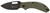 Browning 3220504B Hidden Hollow EDC Small 2.25" Folding Drop Point Plain Black Oxide Stonewashed D2 Steel Blade, OD Green G10 Handle, Box Pkg