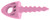Targettack Llc Targettack Pink Polycarbonate Plastic 1" For Paper/Vinyl Targets 12 Pack