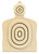 Birchwood Casey 3DTGTBTT Torso Target 31.25" H x 21.25" W x 1" D 3D Bullseye Tan 3 Per Pack