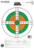 Champion Scorekeeper Targets Fluorescent Orange & Green Bull - 25 yd. Pistol Slow Fire 12/Pack