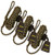 Hunter Safety System 30' Lifeline with Cowbell Dampener and Carabiner 3 Pack