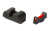 Zaffiri Precision Fiber Optic Sight Set, Fits Glock, Red Fiber Optic, Black Housing HD.Sights