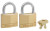 MasterLock 140T 2-Pack Keyed Alike Solid Brass Padlocks with Hardened Shackle