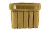 Cole-TAC Can Caddy, Standard Size, 500 Denier Nylon, 9.25"x10.5"x2.5", Coyote Brown, 5 Slots for Suppressor Storage CD102
