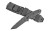 Hogue EX-F01, Fixed Blade Knife, 5.5" Tanto Blade with Broad Rear Saw Teeth, Black Cerakote Finish, A2 Tool Steel, G10 Black Handle Includes Retention Sheath 35129