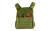 NcSTAR Laser-Cut Plate Carrier with Kangaroo Pouch, 10x12 Hard Plates, MOLLE, Green CVLCPC3050G