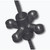BowJax UltraJax II Noise-Reducing String Silencers 4 pk. Black