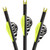 Lumenok 20 in. Carbon Crossbow Bolts HD Orange Capture Nocks 3 Pack