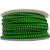 BCY 24 Braided Polyester D-Loop Material Green/Black 1m