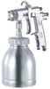 Meiji F210Z-P20 Pressure Feed Spray Gun - Side View Made in Japan