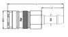 RTC Coupler 13mm(1/2") hose tail