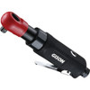 Gison GP-855F 3/8-inch stubby air ratchet wrench with red protective head boot for tight engine bay access.