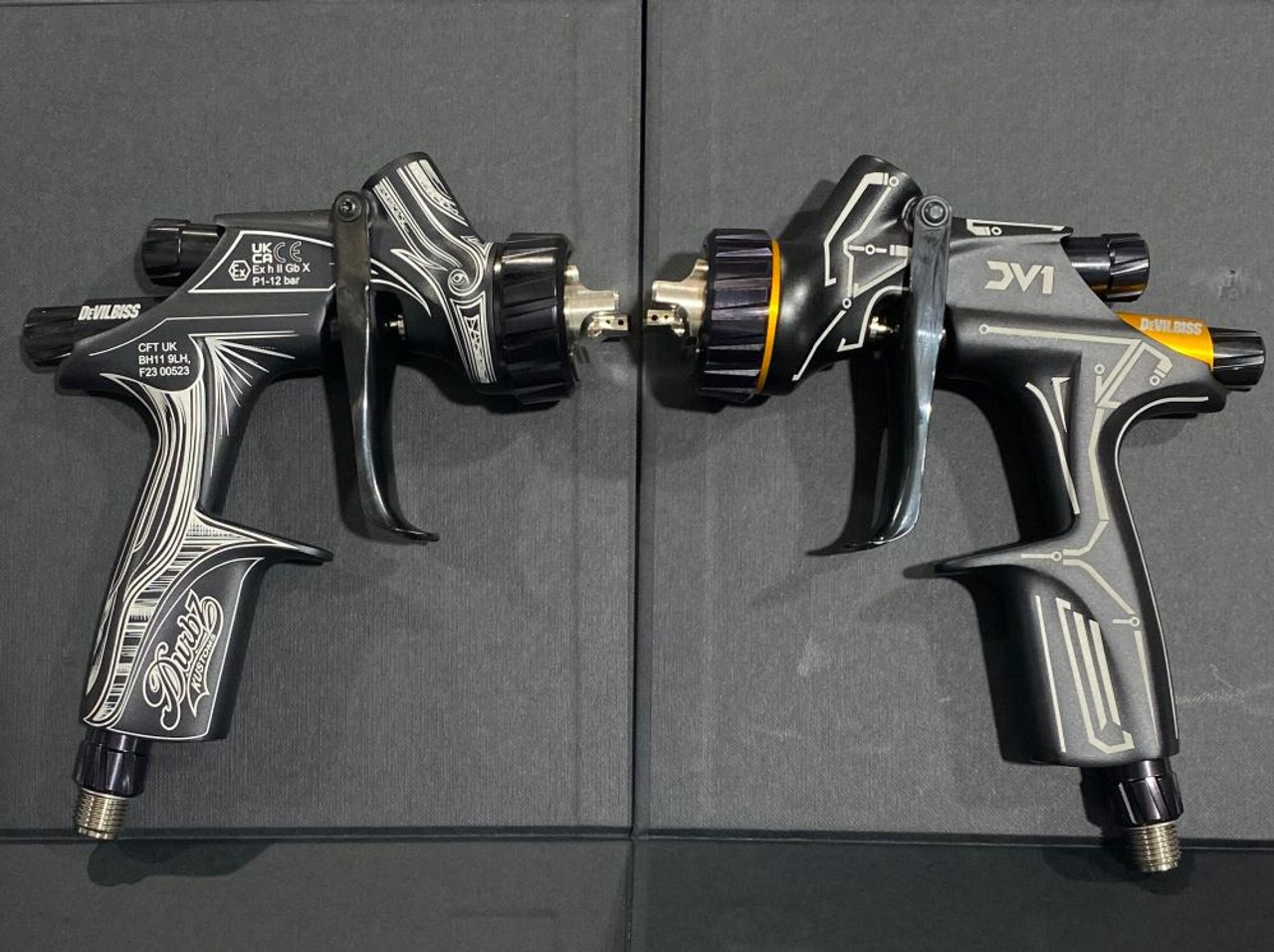 DeVilbiss DV1 Basecoat & Clearcoat Limited Edition Spray Gun Kit