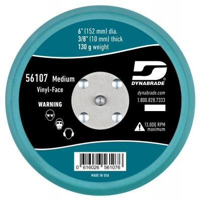 Dynabrade 56107 6-inch Non-Vacuum Vinyl Face Sanding Pad for PSA Discs