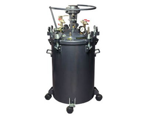 YD 40Ltr Pressure Pot,Airmotor Agit,S/Steel Liner,Casters YD-40A