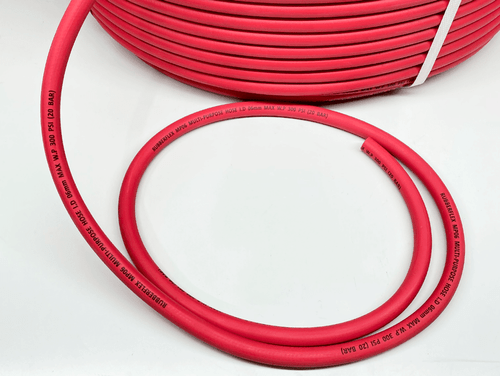 RubberFlex 6mm Multi-Purpose Red Rubber Hose - Industrial Air and Water Line Sold Per Metre