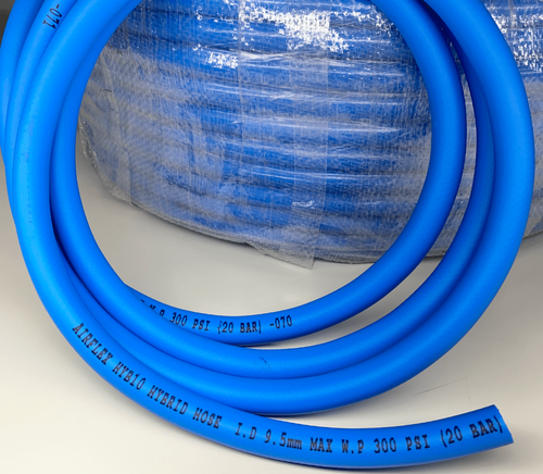Airflex 10mm Blue Hybrid Air Hose - 3/8 Inch Flexible Bulk Workshop Hose Sold Per Metre