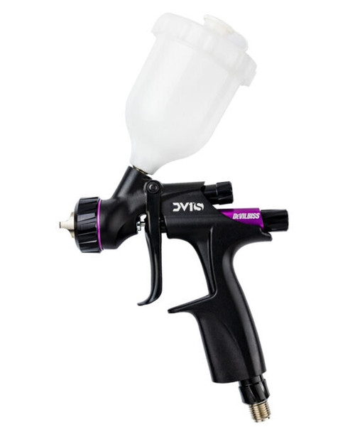 DeVilbiss DV1s Smart Repair Kit with 1.0mm and 1.2mm fluid tips and S1 air cap.