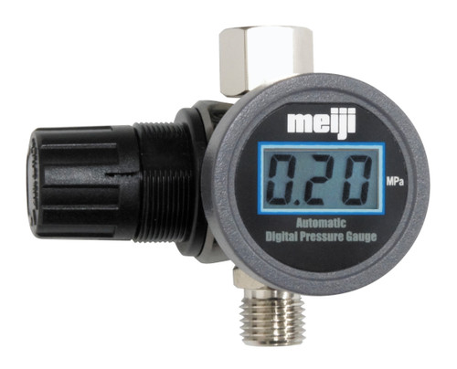 Meiji Digital Air Regulator Gun Mount Gauge for Spray Guns