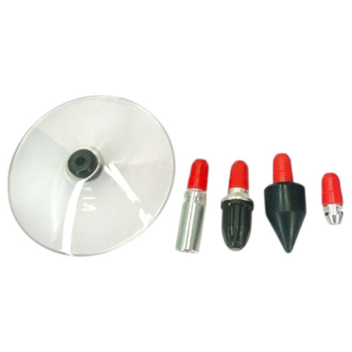 5-Piece Air Duster Blow Gun Accessory Kit with Venturi and Silencer Nozzles