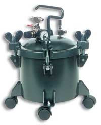 YD-10E 10 Litre pressure pot with wheels and aluminum paint liner