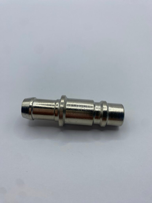 RTC Industrial 1/2 inch profile air plug with 13mm hose tail barb fitting.
