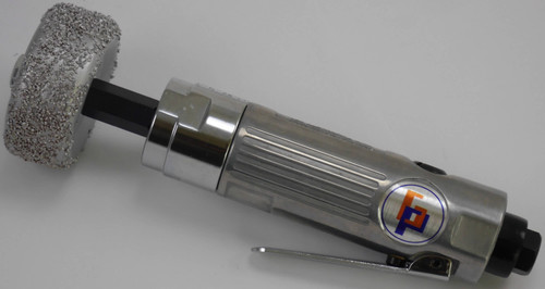 Using Gison GP-824TB pneumatic buffer for tire surface preparation