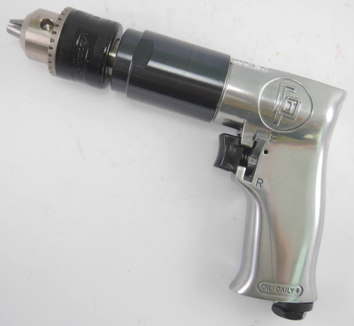 One-hand reverse lever on Gison GP-836D air drill for easy directional changes