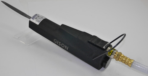 Using Gison GP-948 Air Lapper on industrial steel