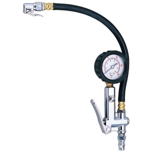 Gison GP-GAS1B Tyre Inflating Gun with 200 PSI Pressure Gauge and 30cm Flexible Air Hose.