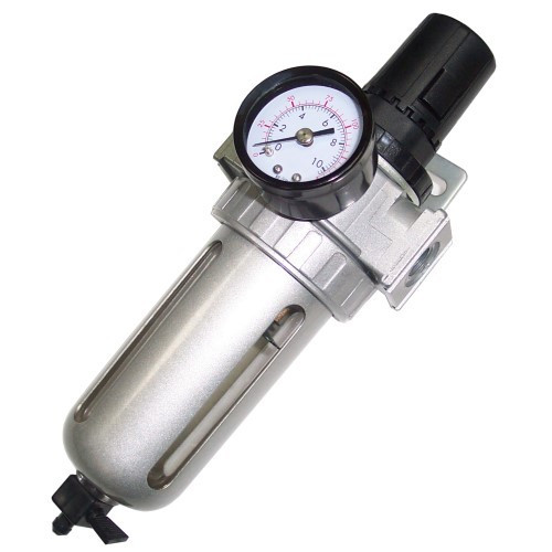 Gison GP-817HAB 1/2 Inch Air Filter Regulator with Gauge and Wall Bracket